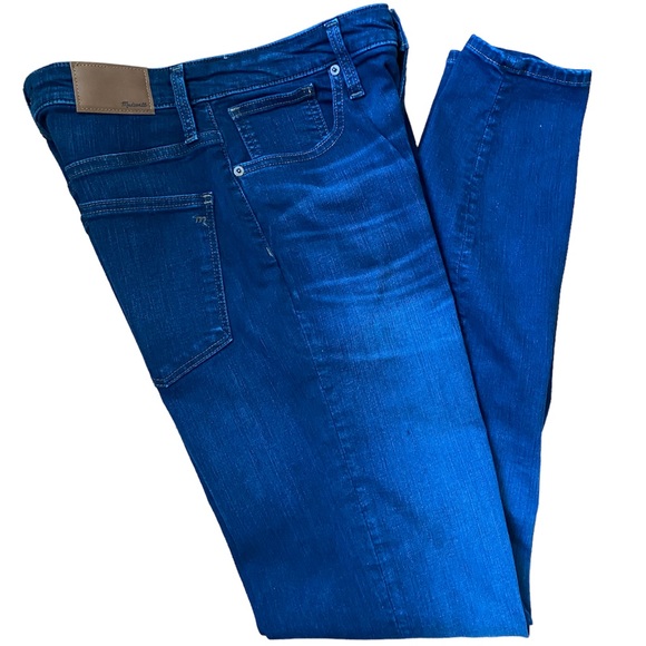 Madewell Curvy High Rise Skinny Dark Wash Jeans Size 29T  K4313 - Picture 3 of 8